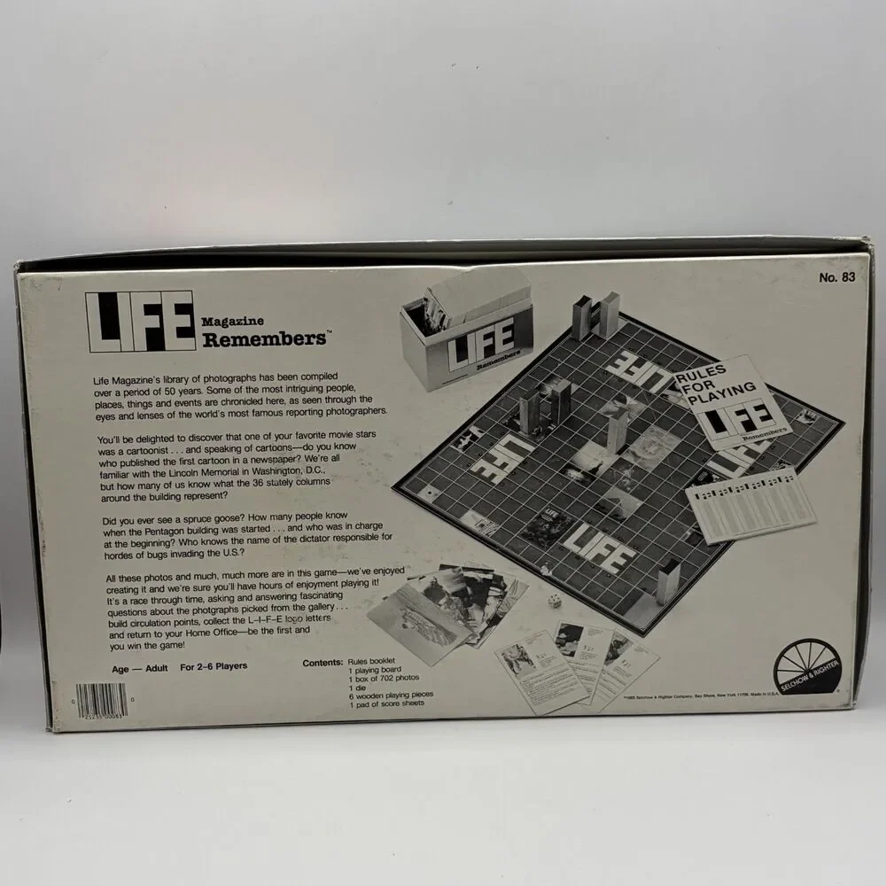 Vintage 1985 Life Magazine Remembers Game Selchow & Righter No. 83. Cool History